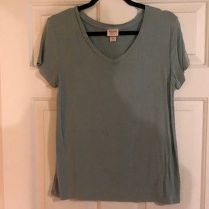 Ice blue v-neck